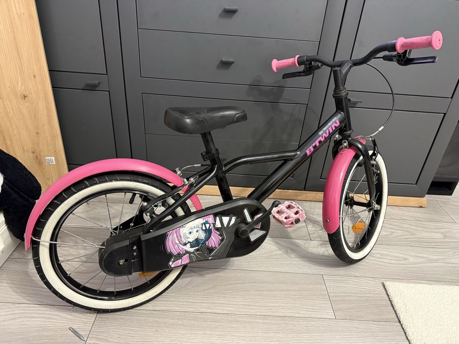 Bicicleta copii decathlon b-twin spy girl 500 btwin  16’’