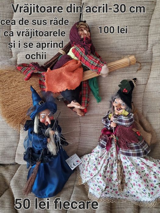 Păpuși vrăjitoare-decorațiuni