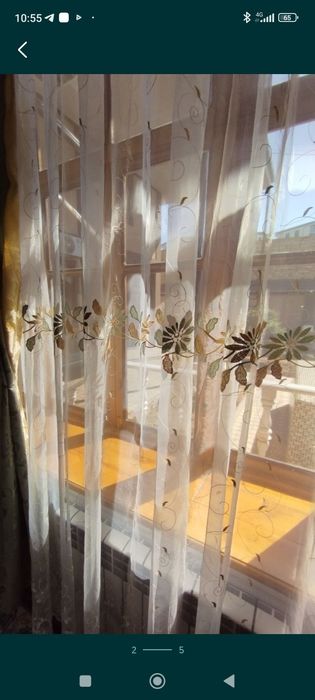 Parda sotila rangi osh yashil