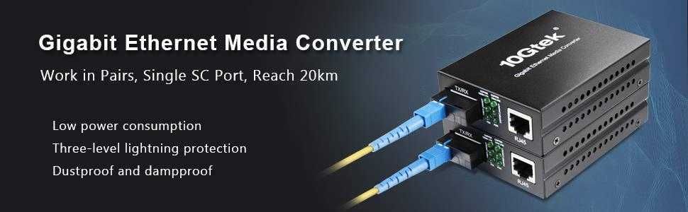 1000M Gigabit Ethernet медиен конвертор, RJ45 към SFP слот