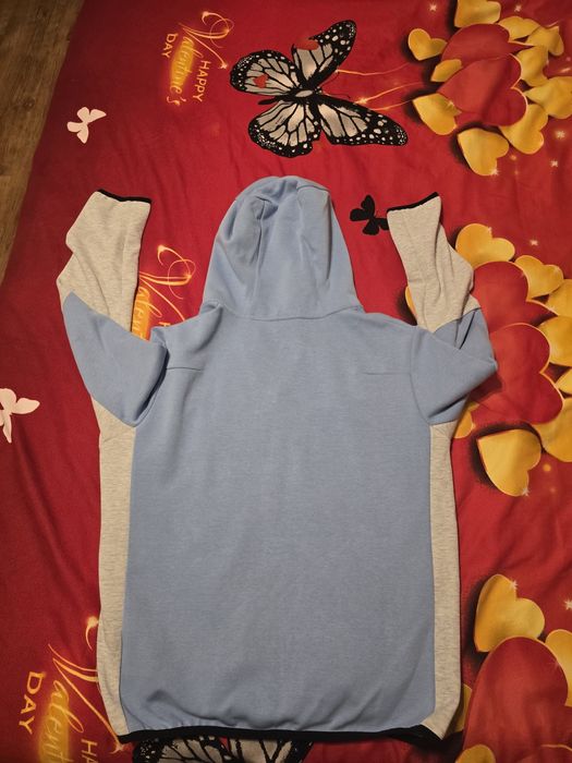 Hanorac tech fleece baby blue