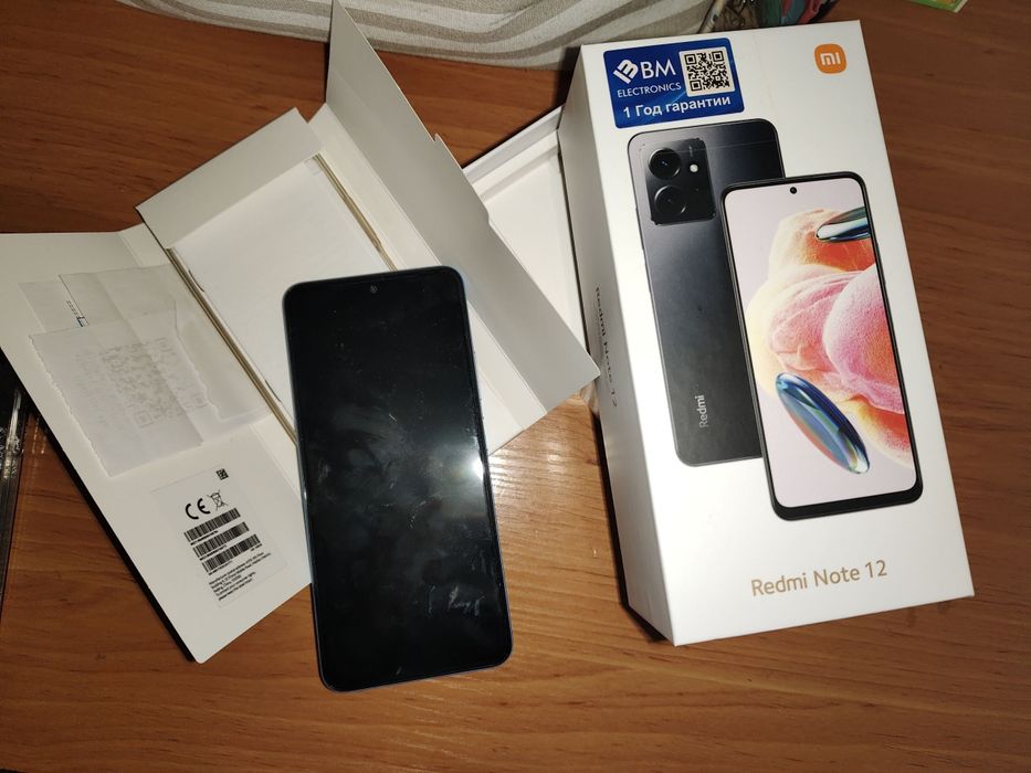 Redmi note 12 (karobka,dokument) ideal holatda