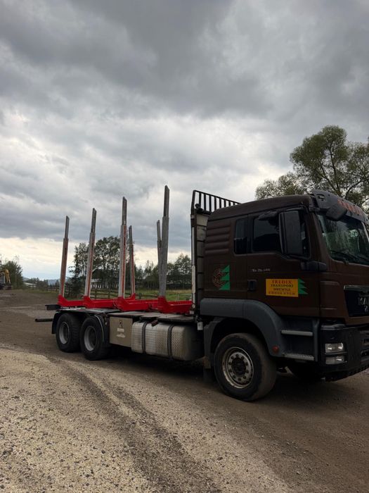 MAN TGS 6x4 forestier fara macara
