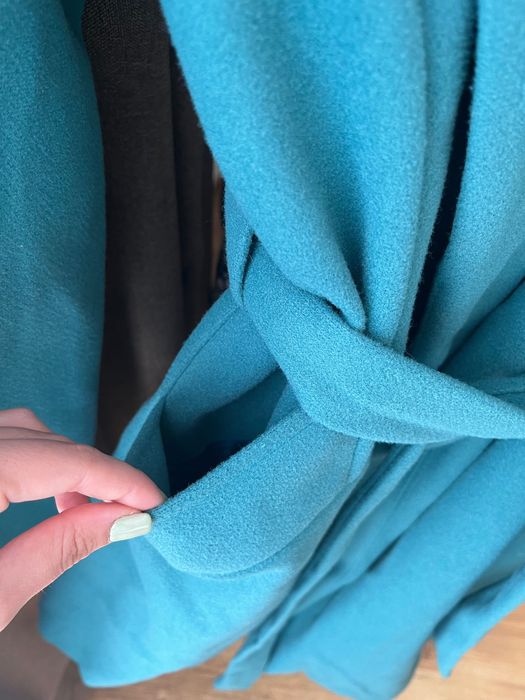 Синьо-зелено палто- S/XS