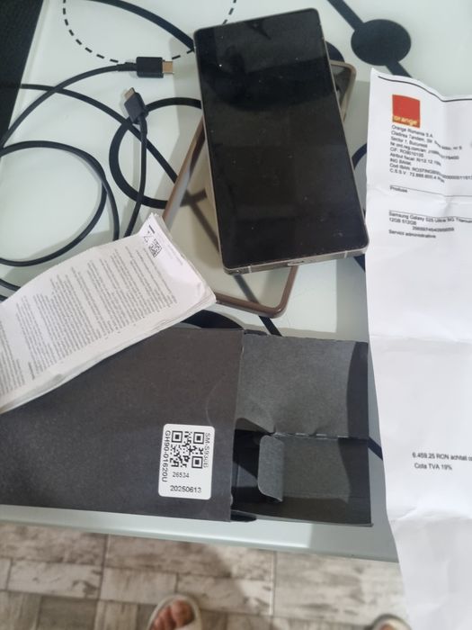 Samsung s25 ultra 12/256 GB garanție 11 luni orange