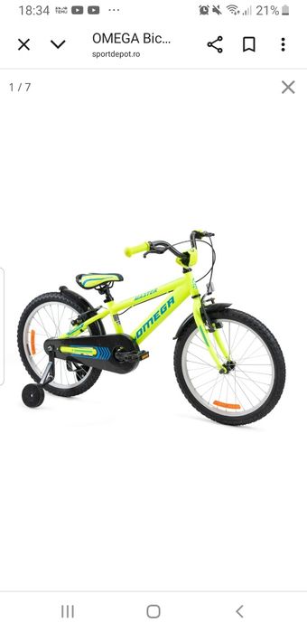 Bicicleta 16 inchi cu roti ajutatoare