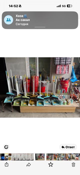 Веник с совком метла