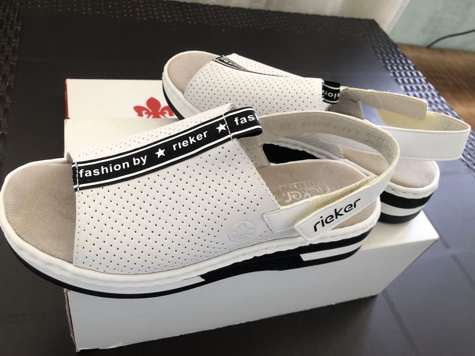 Немецкая кожаная обувь на лето-осень от Rieker