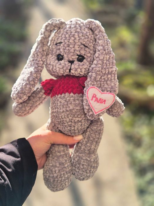 Плетено зайче с име