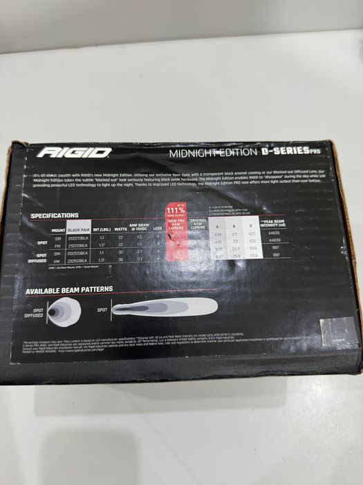 Rigid Industries D-Series PRO LED Light Pods Flood, Pair