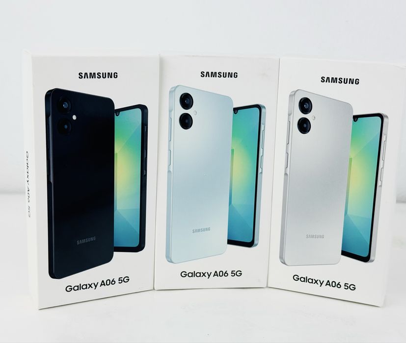 НОВ! Samsung Galaxy A06 5G 64GB 4RAM Black/ Gray /Green 2г. Гаранция!