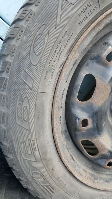 железни джанти 5х100 vw с гуми 185 60 14 дебика