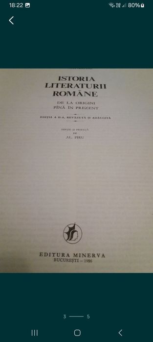 Carte istoria ROMANIEI