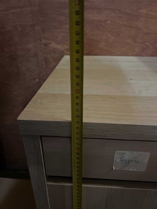 Бюро с чекмедже 105x50 см — светъл дървен плот