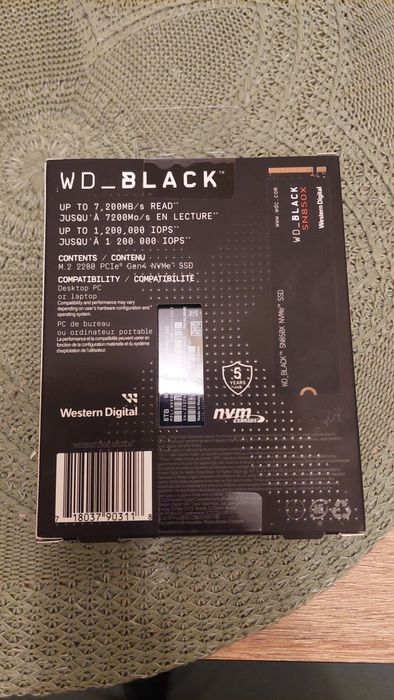 WD_Black 8TB SN850X NVMe SSD