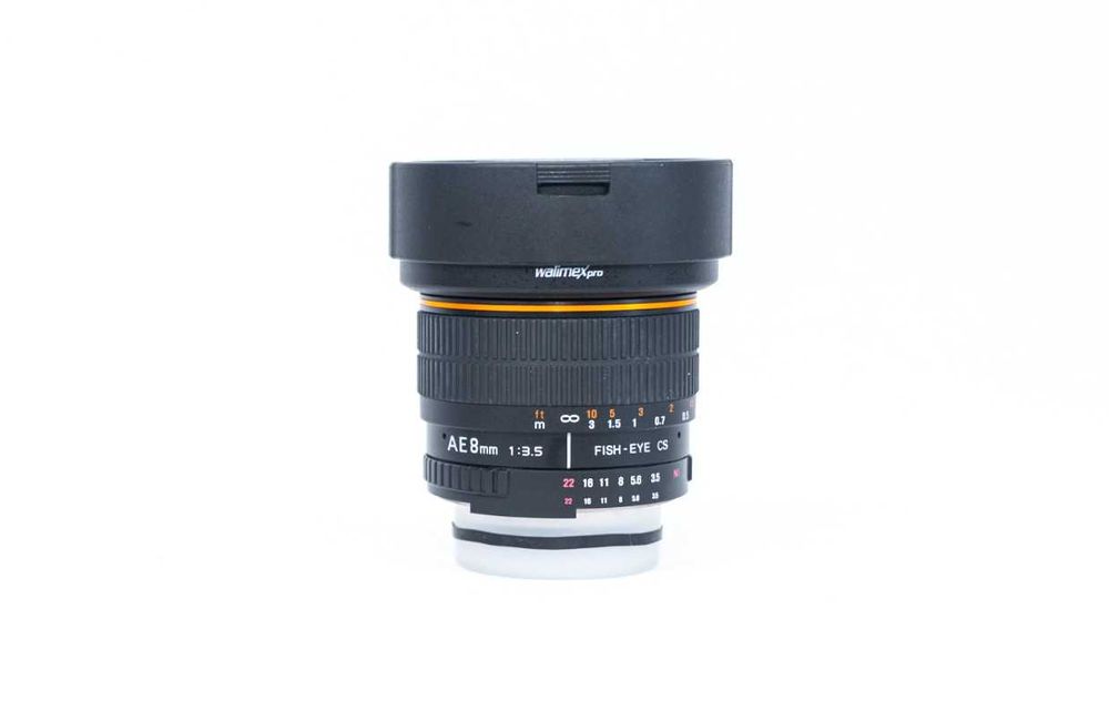 Obiectiv Walimex pro 8 mm f/3.5  Fish-eye CS pentru Nikon F.