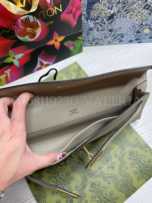 Geanta tip plic - Piele de vaca Texturata culoare deschisa