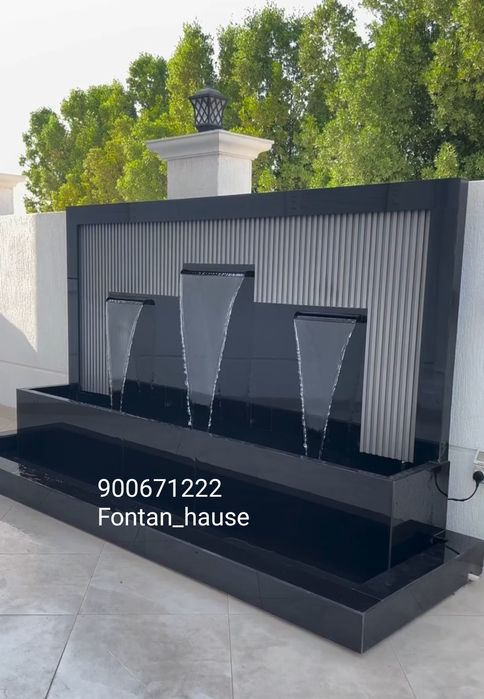 Строительство декоративных фонтанов декоративный водопад .Favoralar,