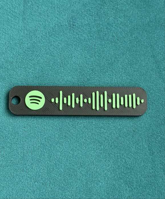 Breloc personalizat cu cod Spotify – un cadou unic și special