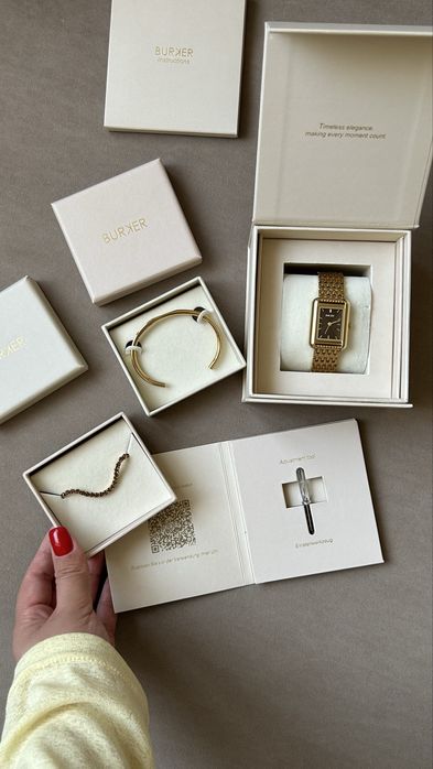 Часы Burker olivia gold brown