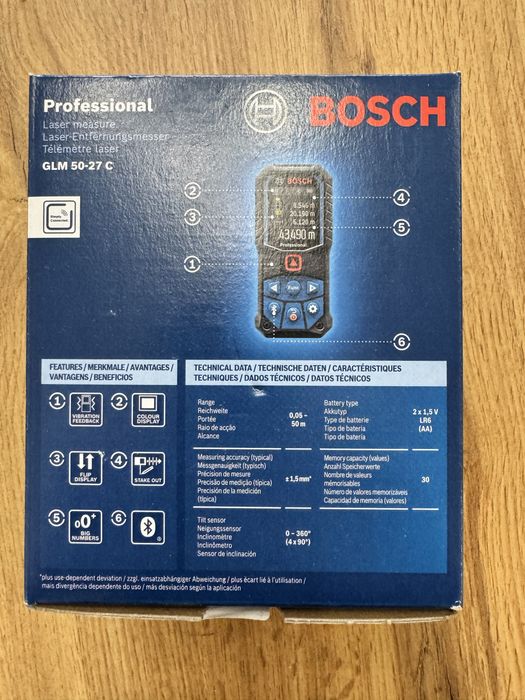 Лазерна ролетка BOSCH GLM 50 - 27 C / BOSCH GLM 150 - 27C