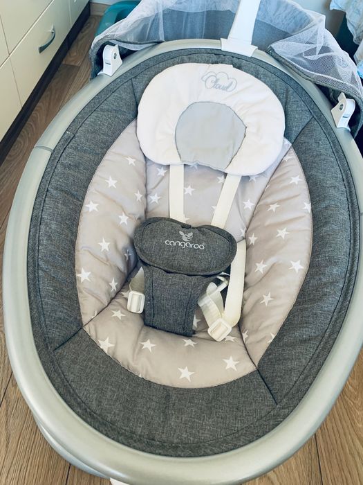 Люлка - шезлонг Cangaroo - Cloud, сива