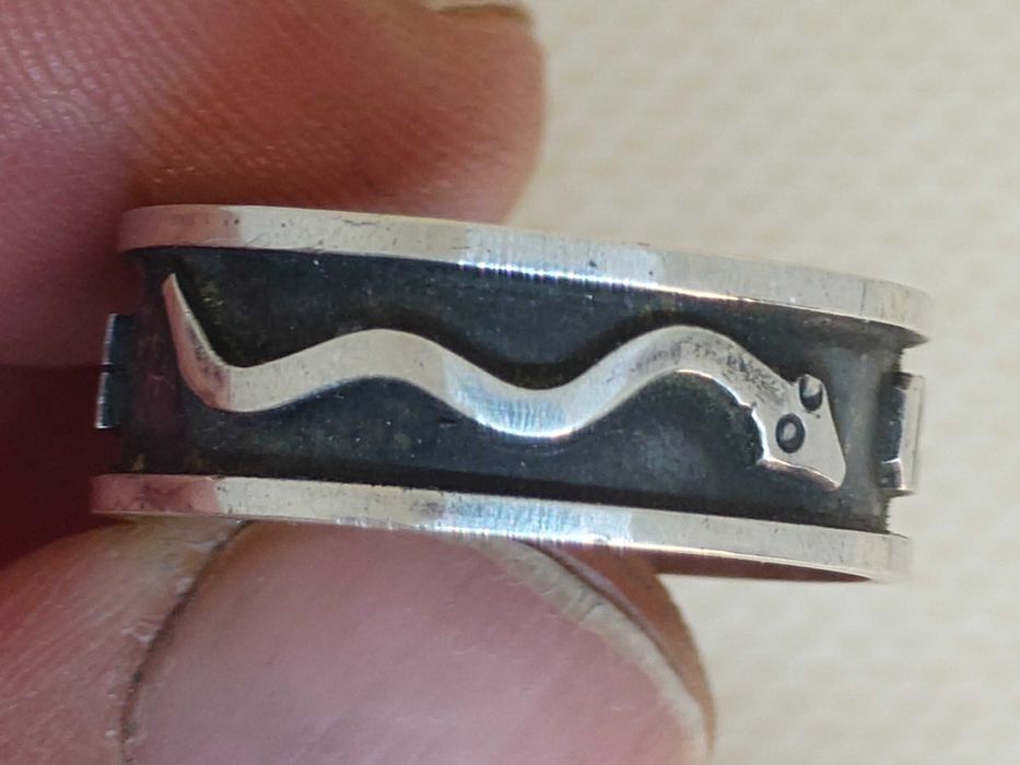 Inel Argint Andin 950 - Trilogia Inka (Condor, Puma, Șarpe)