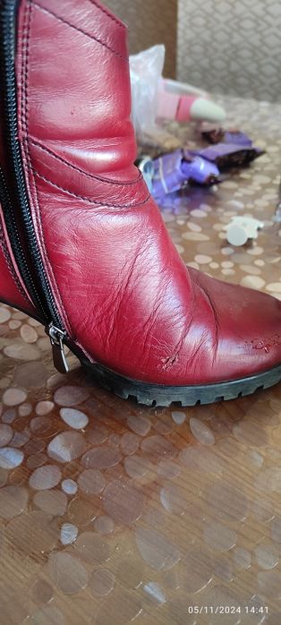 Зимни боти естеств.кожа