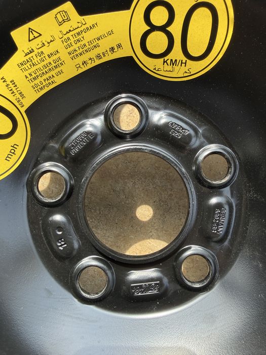 Kit roata de rezerva slim Volvo XC60 XC70  Ford T125/80 R17