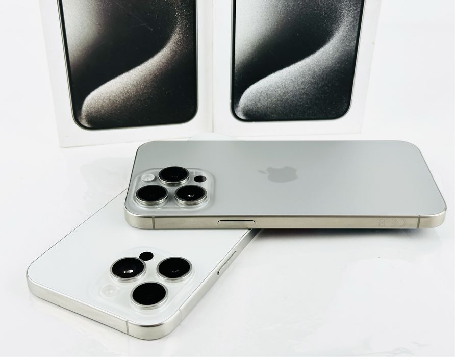 Apple iPhone 15 Pro Max 256GB Natural / White Перфектен! Гаранция!