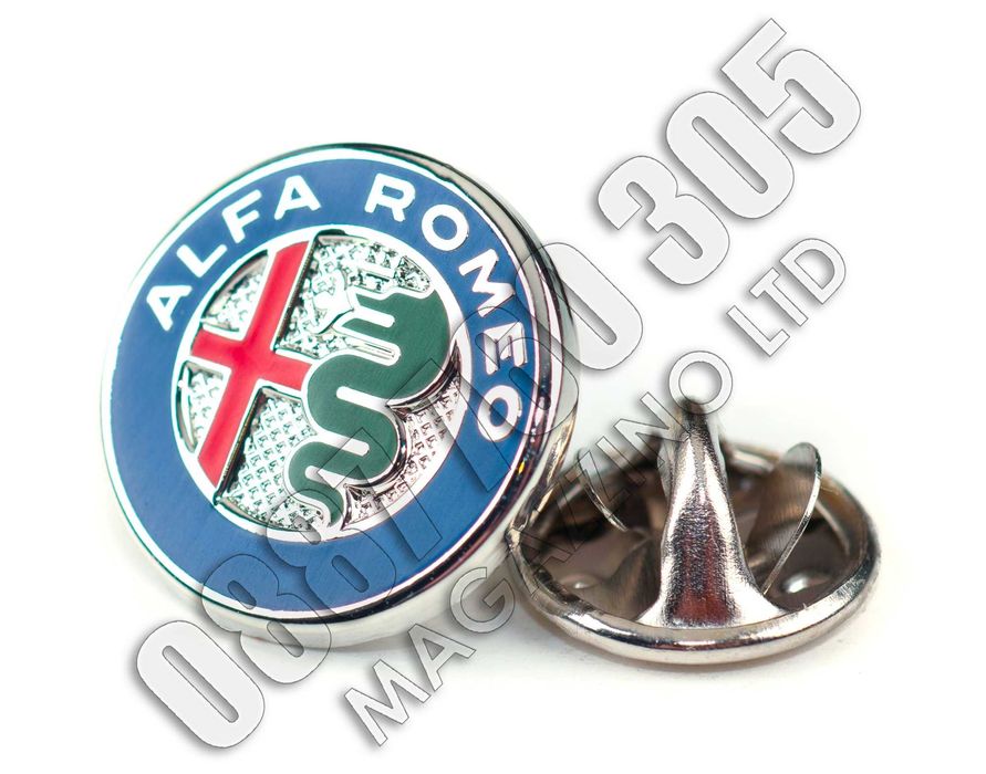 Подарък за собственик на Алфа Ромео Значка Брошка