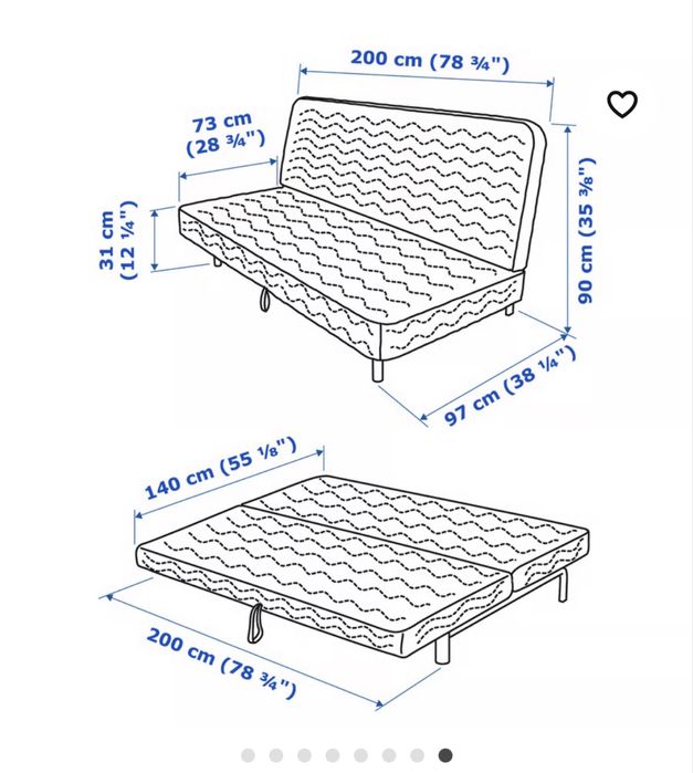 Canapea extensibila IKEA