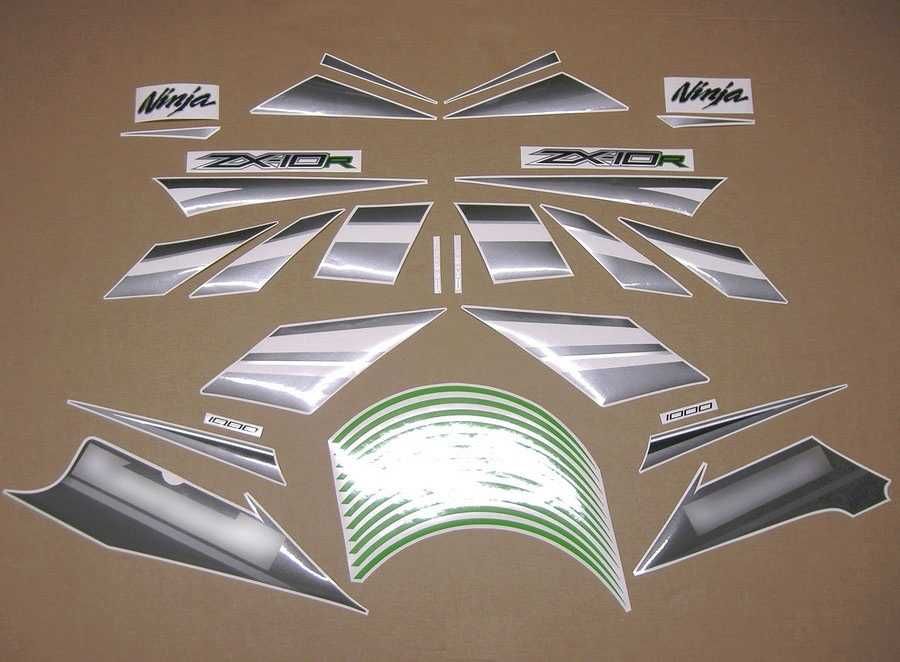 Стикери Kawasaki ZX10R Ninja 2011-2015 лепенки кавазаки зх10р zx-10r