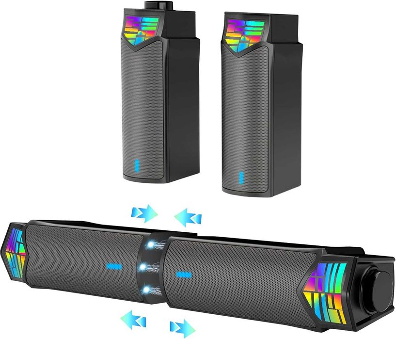 Boxe(soundbar) detasabile RBG, de calculator(gaming) de la 300RON