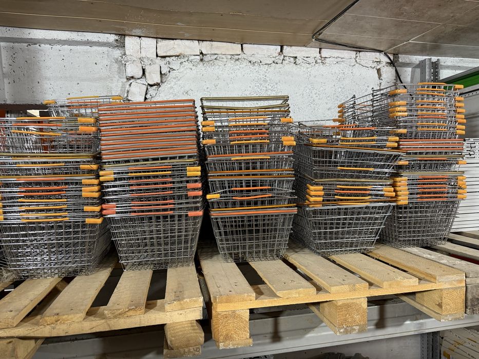 Корзинки покупательские б/у