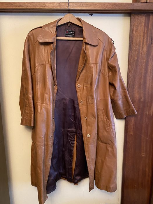 Дамски шлифер, естествена кожа