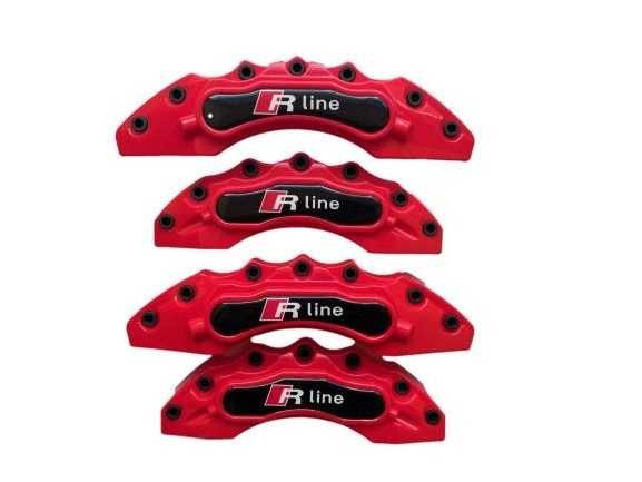 Капаци за спирачни апарати спирачки Червени,комплект R LINE АУДИ VW