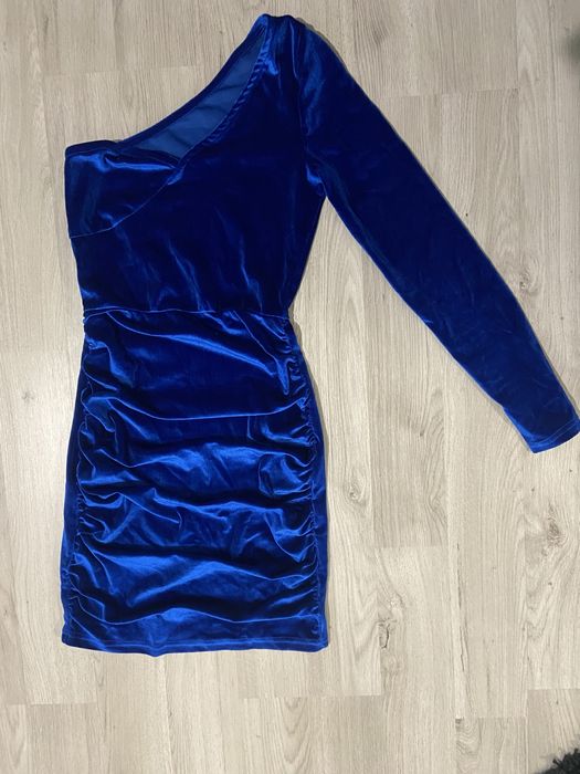 Дамска Синя Къса Рокля