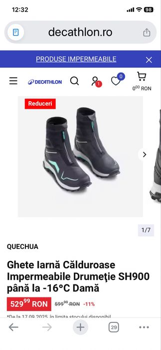 Ghete drumetie luate de la Dechatlon