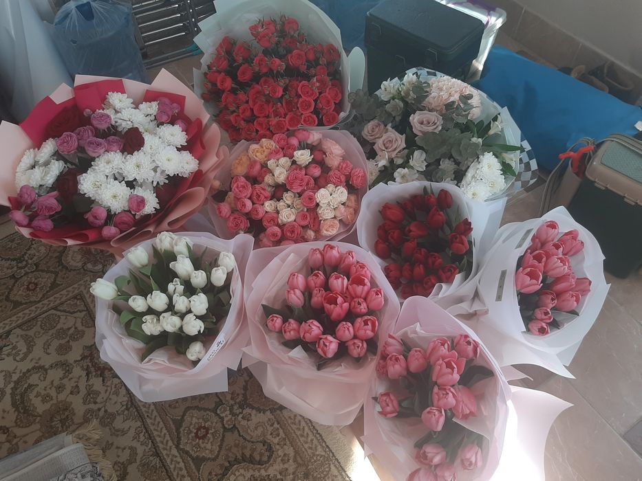 Букеты свежие. почти даром.