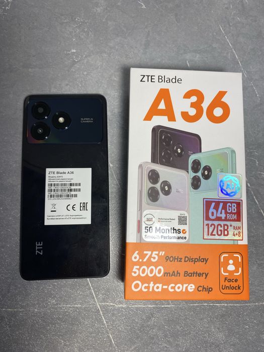 Продам смартфон ZTE A36