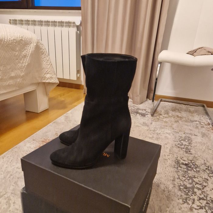 Ghete musette piele întoarsă