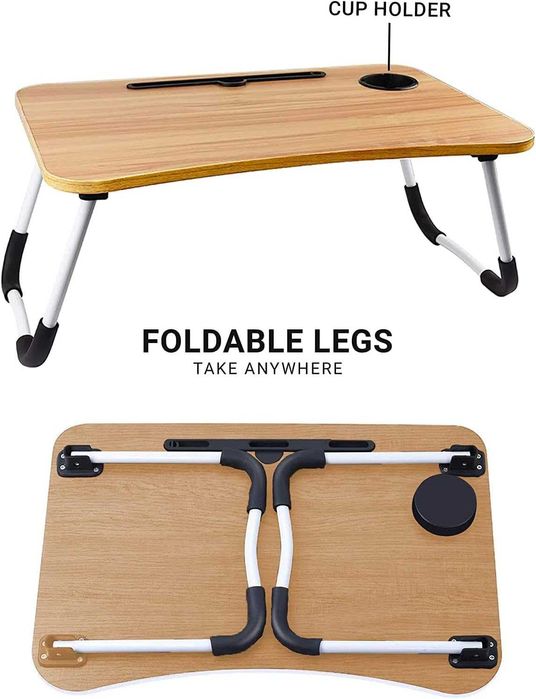 Masa pliabila pentru laptop pentru pat canapea mic dejun 60 x 40 cm