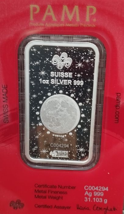 1 oz сребърно кюлче Лунар Коня,Китайски монети,Значки с знамена САЩ-РУ