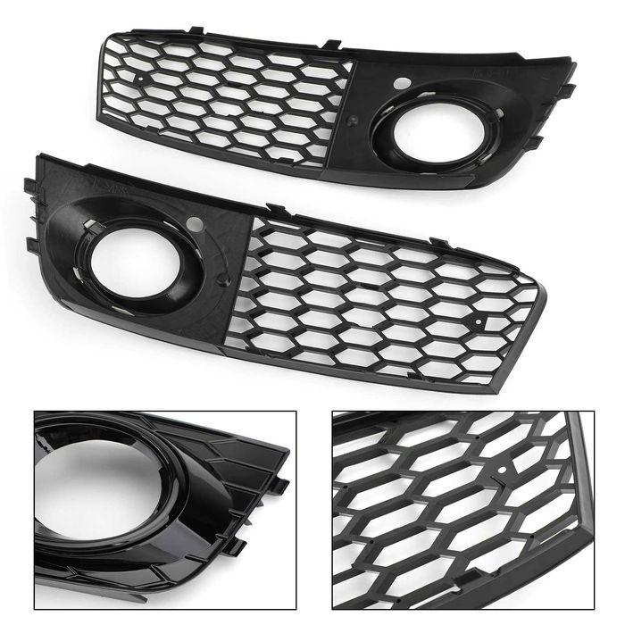 Grile Proiectoare model Fagure Proiector Bara AUDI A4 B8 Standard, Negru Lucios
