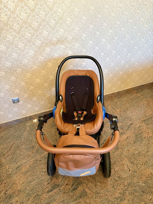 Krausman 3 în 1, landou, căruț sport și scoică