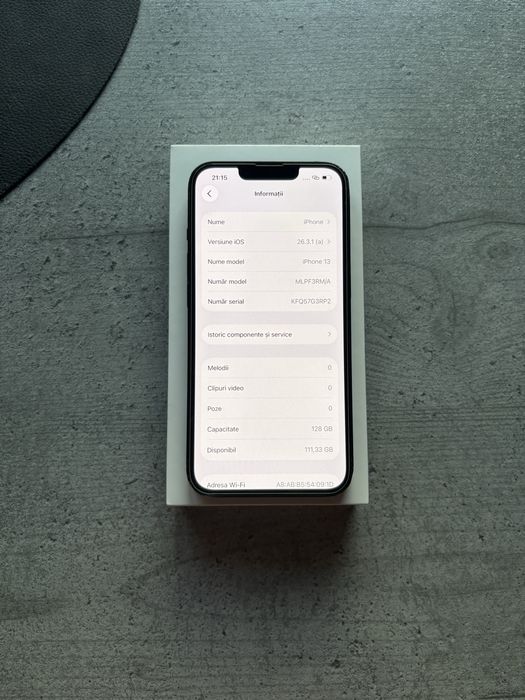 Vand iPhone 13 128gb 100% PERFECT FUNCTIONAL