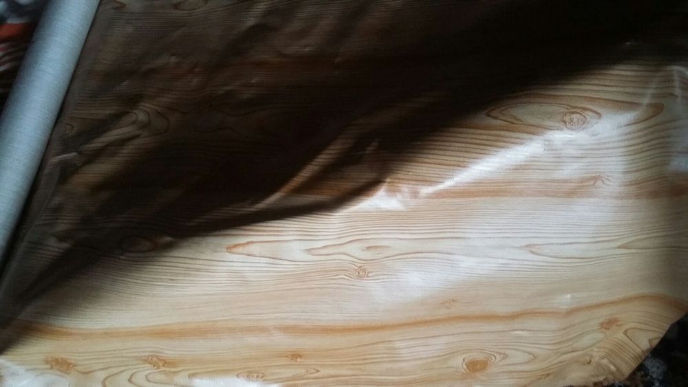 Клеёнка на тканевой основе под дерево 4 м, ширина 1300,  цена за весь