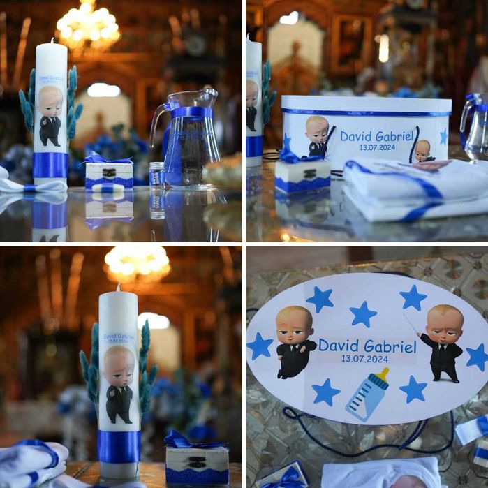 Lumanare Botez personalizabila