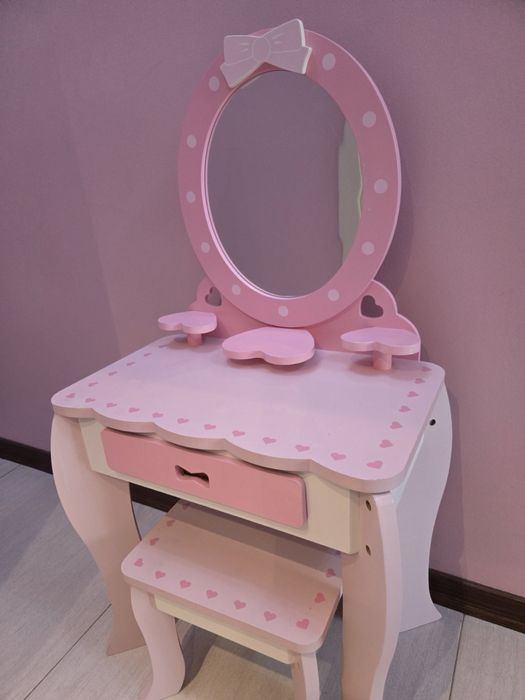 Детска тоалетка розова
